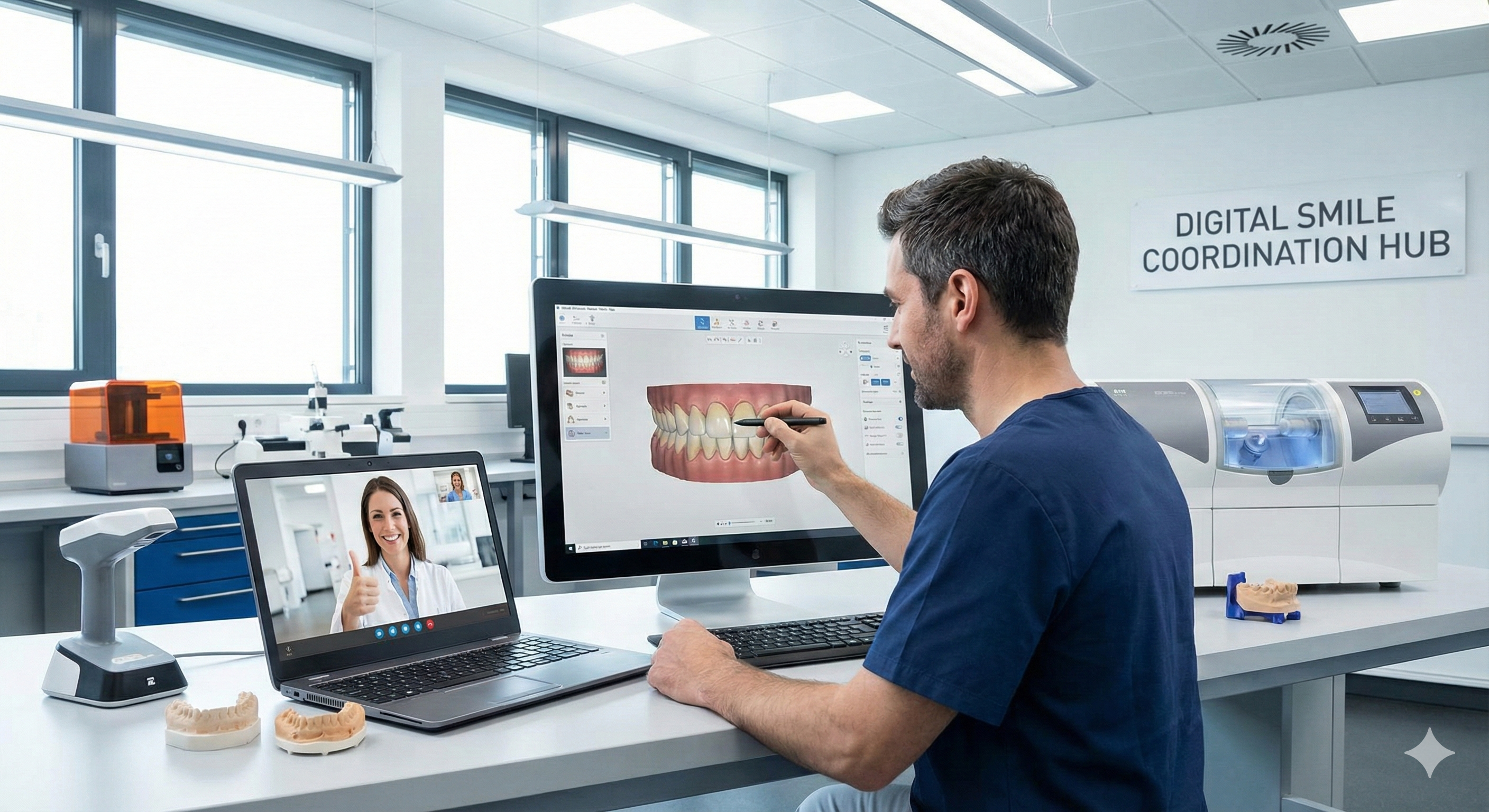 Smile design coordination